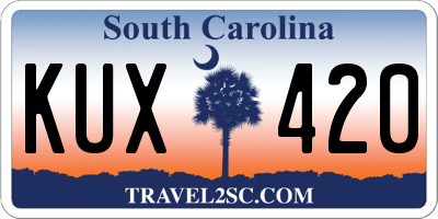 SC license plate KUX420