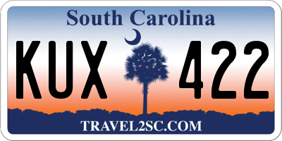 SC license plate KUX422