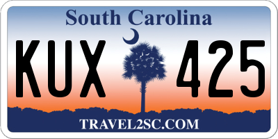 SC license plate KUX425