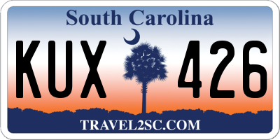 SC license plate KUX426