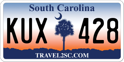 SC license plate KUX428
