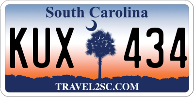 SC license plate KUX434
