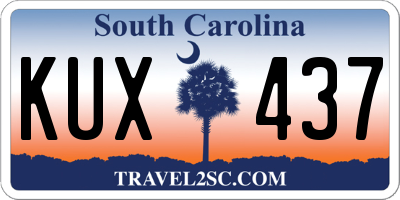 SC license plate KUX437