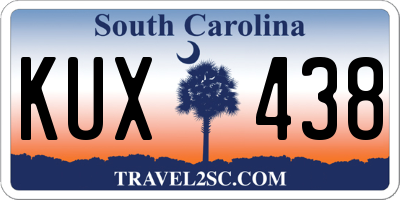 SC license plate KUX438
