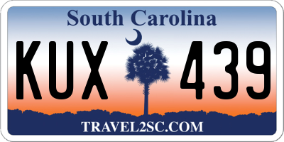 SC license plate KUX439