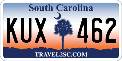 SC license plate KUX462