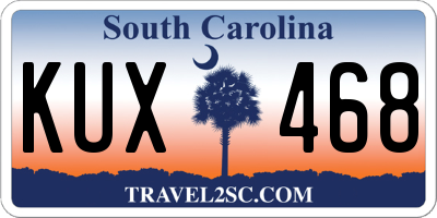 SC license plate KUX468