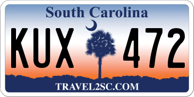 SC license plate KUX472