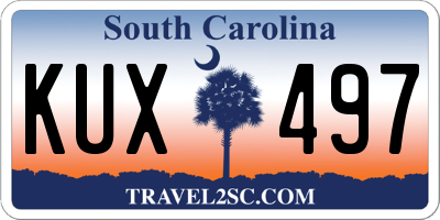 SC license plate KUX497