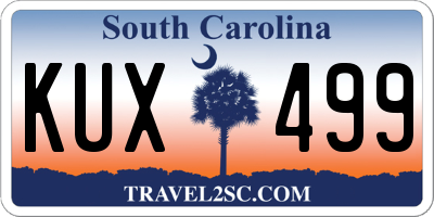 SC license plate KUX499