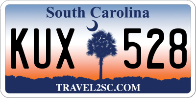 SC license plate KUX528