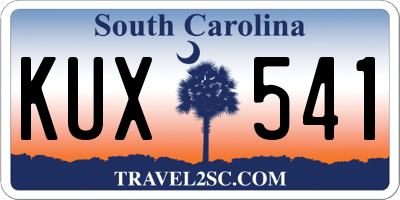 SC license plate KUX541
