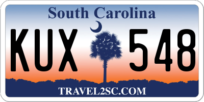 SC license plate KUX548