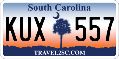 SC license plate KUX557