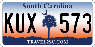 SC license plate KUX573