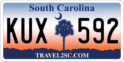 SC license plate KUX592