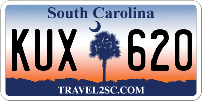 SC license plate KUX620