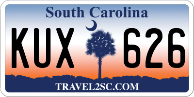 SC license plate KUX626