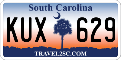 SC license plate KUX629