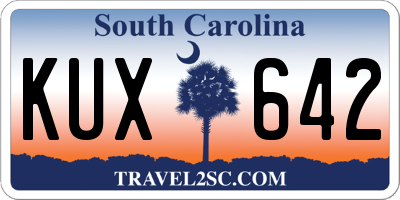 SC license plate KUX642