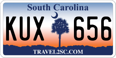 SC license plate KUX656