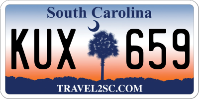 SC license plate KUX659
