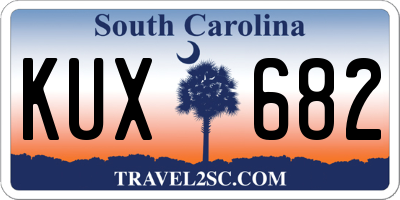 SC license plate KUX682