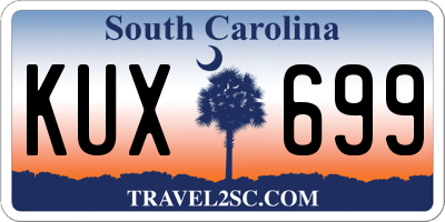 SC license plate KUX699