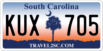 SC license plate KUX705