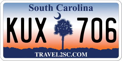 SC license plate KUX706