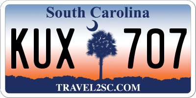SC license plate KUX707