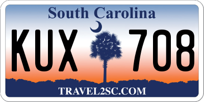SC license plate KUX708