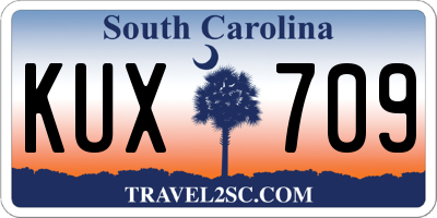 SC license plate KUX709