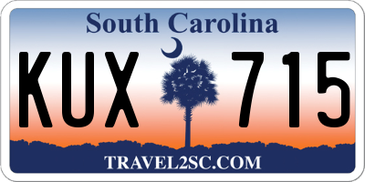 SC license plate KUX715