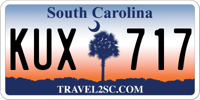 SC license plate KUX717