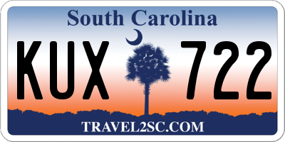 SC license plate KUX722