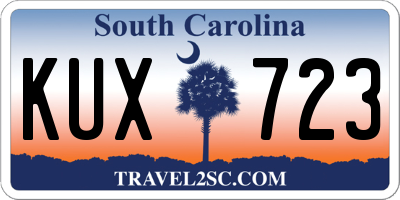 SC license plate KUX723