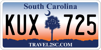 SC license plate KUX725