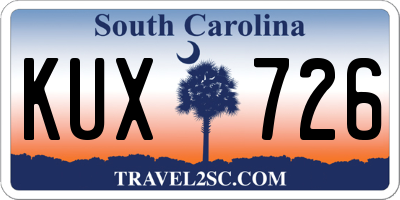 SC license plate KUX726