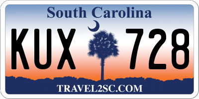 SC license plate KUX728