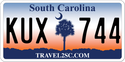SC license plate KUX744