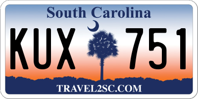 SC license plate KUX751