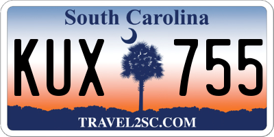 SC license plate KUX755