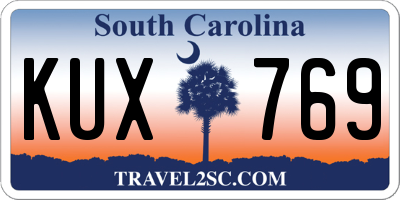 SC license plate KUX769