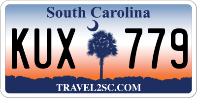SC license plate KUX779
