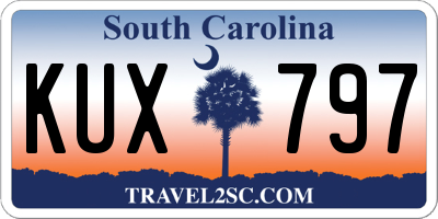 SC license plate KUX797