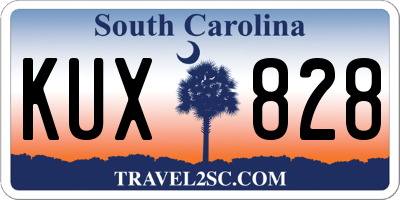 SC license plate KUX828