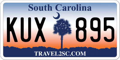 SC license plate KUX895