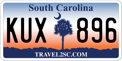 SC license plate KUX896