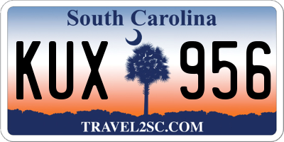 SC license plate KUX956